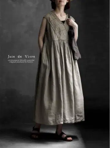 Joie de Vivre 가먼트 다이 레이스 데코 레이스 앤티크 드레스