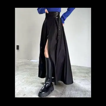미사용 새상품 PAGEBOY 도킹 랩스커트 롱 스커트 맥시