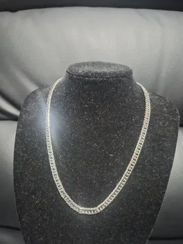 6면 더블 순수 티타늄 목걸이 50cm 재입고