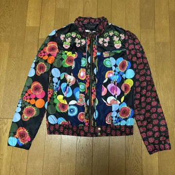 Desigual 자켓 블루종 MA-1 컬러풀 꽃무늬 자수