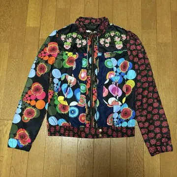 Desigual 자켓 블루종 MA-1 컬러풀 꽃무늬 자수