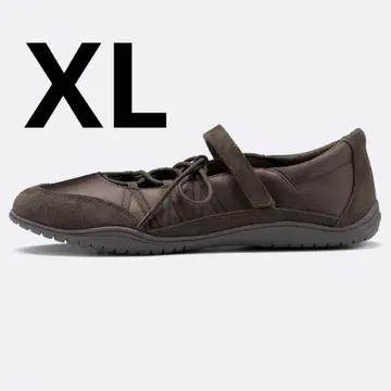 미사용 새상품 GU 레이스업 밸리 스니커즈 XL 지유 브라운