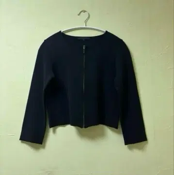 ANAYI 아나이 노카라 숏 기장 니트 자켓 38 블랙