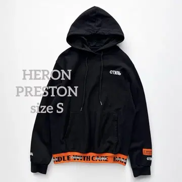 1468 HERON PRESTON 헤론 프레스턴 블랙 후드티 S