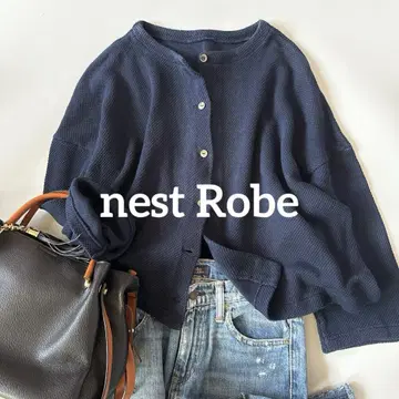 nest Robe 네스트로브 가디건 네이비 코튼