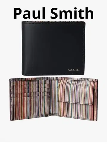 폴 스미스 블랙 접이식 지갑