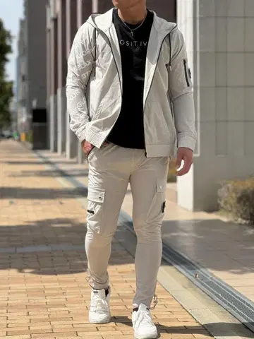 DayGLORY 나일론 슬림 카고 팬츠 Glay M 사이즈