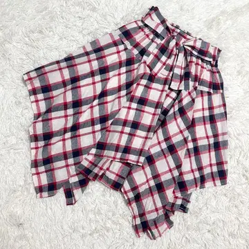 CHARM BERRY TIC 새상품 레이어드 스커트 아지메 체크