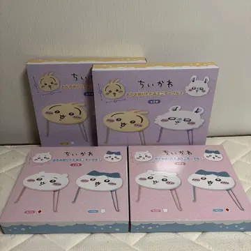 치이카와, 얼굴 접이식 미니 테이블, 4개 세트