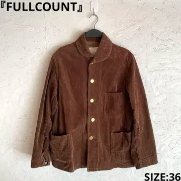 일본제 [ FULLCOUNT ] 코듀로이 자켓 커버올 브라운 36