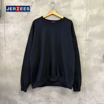 JERZEES 무지 맨투맨 트레이닝복 저지 US 구제 의류