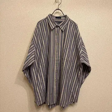[ L'HOMME ] long sleeve stripe shirt