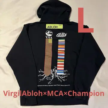 VirgilAbloh x MCA x Champion 콜라보 후드티