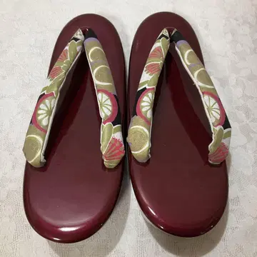 조리 [ 25cm ] 미사용품 LL 사이즈 일본 의류 에나멜 기모노