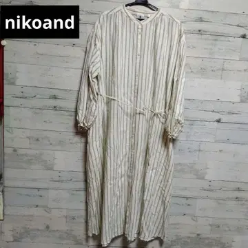 nikoand 린넨 혼방 셔츠 원피스