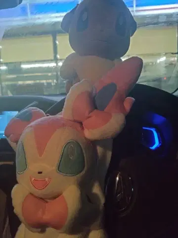 이브이 & 님피아 세트 봉제 인형 약 30cm