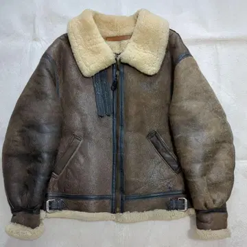 AVIREX 플라이트 자켓 B-3 무스탕 레어 40 사이즈 브라운