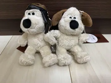 새상품 2개 세트 월레스와 그루밋 반지 카라비너 마스코트 파이롯트