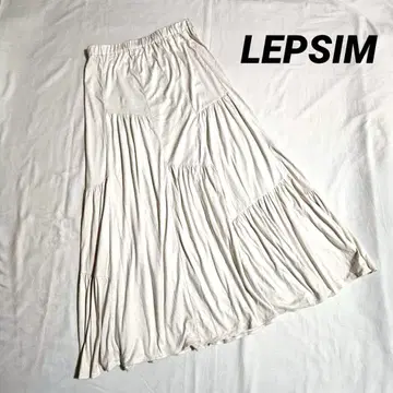 [ LEPSIM ] 롱 플레어 스커트 캉캉 스커트 허리밴딩 청순 스타일