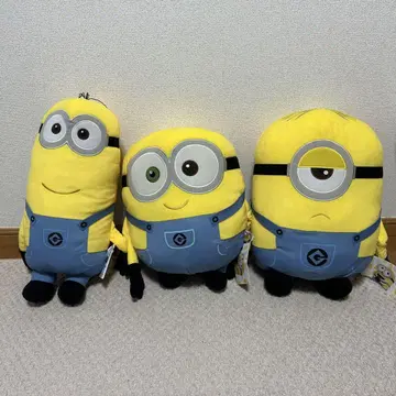 미니언 봉제 인형 3체 세트 약 30cm