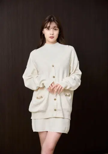 Clemence Knit Dress Set /ecru /s