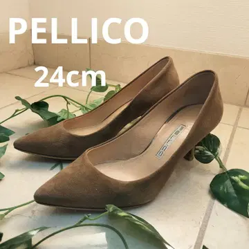 PELLICO 펠리코 37 스웨이드 펌프스 스틸레토 24cm