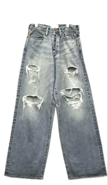 SUGARHILL DAMAGED MODERN fade DENIM 32