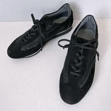 긴자 요시노야 스니커즈 이소재 스웨이드 블랙 21.5cm