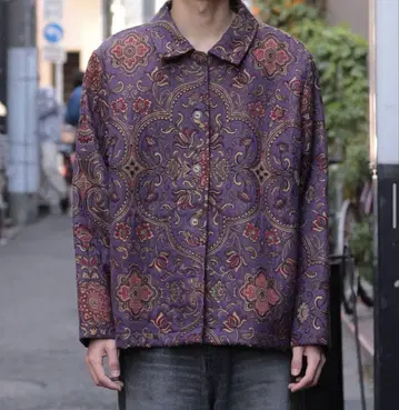 short length all pattern gobelin jacket
