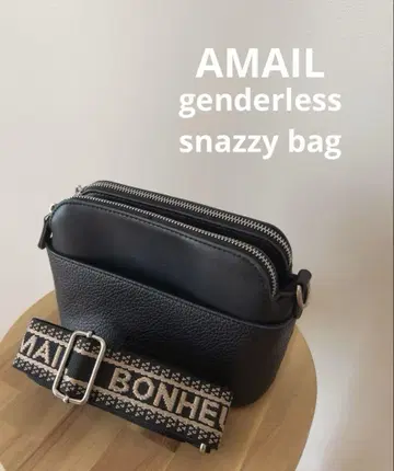 AMAIL 블랙 숄더백 벨트 AMAIL amail