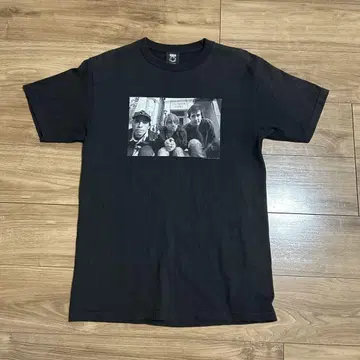 NIRVANA 사진 프린트 T셔츠 블랙