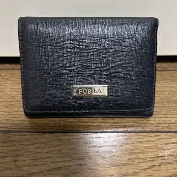 FURLA 블랙 3단 폴더형 지갑