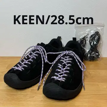 KEEN 킨 재스퍼 28.5cm 블랙 스웨이드 교체용 끈 포함