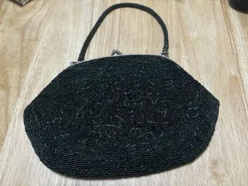 빈티지 비즈 핸드백 블랙 파티백