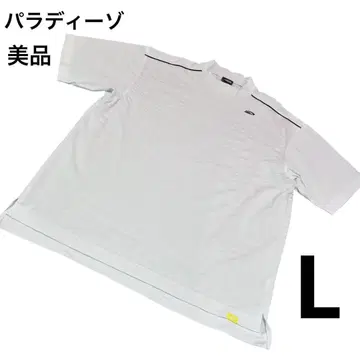 [ 새상품급 ] 파라디조 모크넥 골프웨어 반팔 셔츠 화이트 L 사이즈