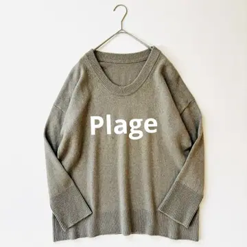 플라주 Plage U넥 울 니트 풀오버