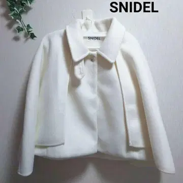 SNIDEL 스나이델 숏코트 케이프 판초 화이트 프리 사이즈