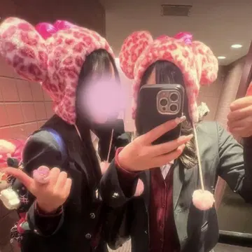 Disney 레오파드 무늬 표범 무늬 팬캡 핑크 미니 모자