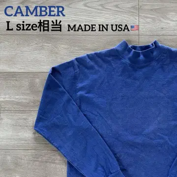 CAMBER 모크넥 맨투맨 롱 T L 사이드슬릿 USA 제조
