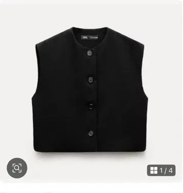 ZARA ZW COLLECTION 버튼 베스트 상의