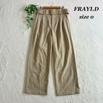 FRAYI.D 프레이 아이디 (0) 턱 입은 팬츠 하이웨스트 양모