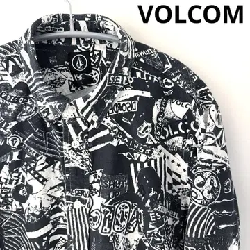 볼컴 올 패턴 셔츠 긴팔 L 사이즈 VOLCOM
