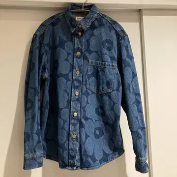 marimekko Maridenim Vaihe Unikko 데님 셔츠
