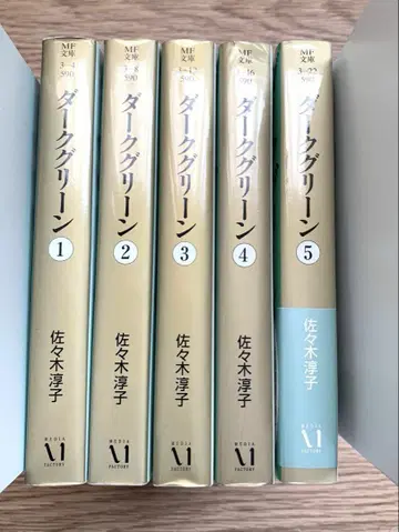 다크 그린 문고판 전 5권 세트 초판 사사키 준코