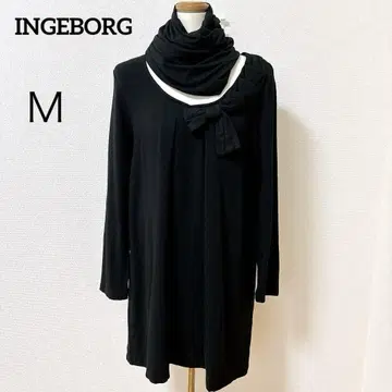 INGEBORG 잉그보르그 2way 원피스 리본 M 블랙 2종 세트