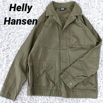 Helly Hansen 밀리터리 자켓 M 카키 래글런 슬리브