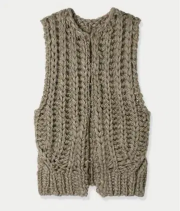 louren hand knit vest 로렌 니트 베스트