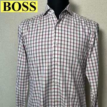 HUGO BOSS 보스사 SLIM FIT 체크 무늬 셔츠