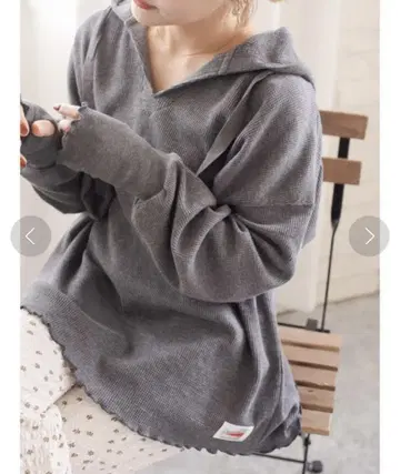 jumelle 와플 후디드 풀오버