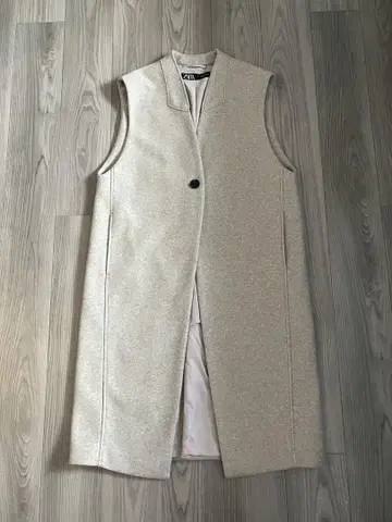 [새상품급] ZARA 자라 베스트 롱베스트 베스트 롱베스트 베이지 S